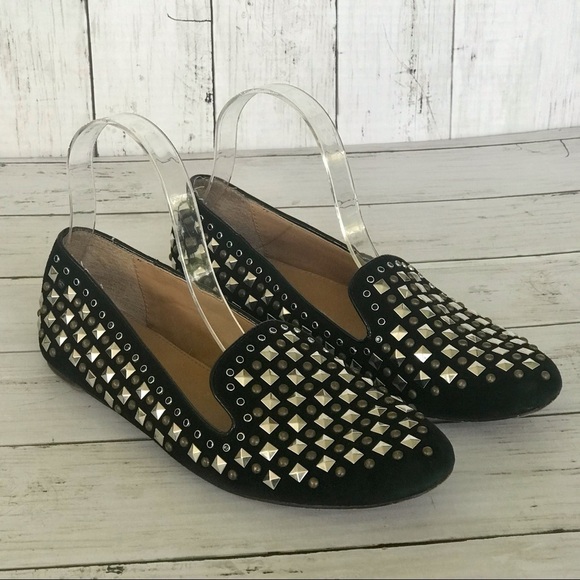 J. Crew Studded Black Suede Flats - Picture 2 of 14